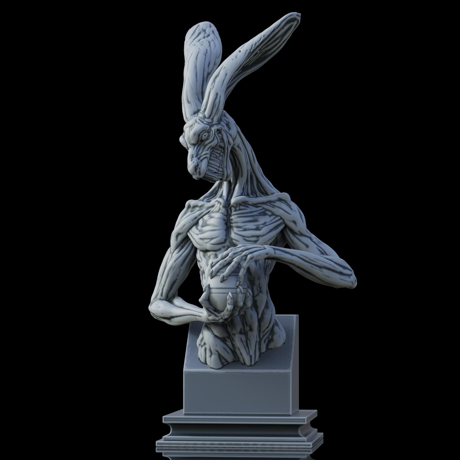 Anti-Easter Bunny (Pre Supported) 3d model