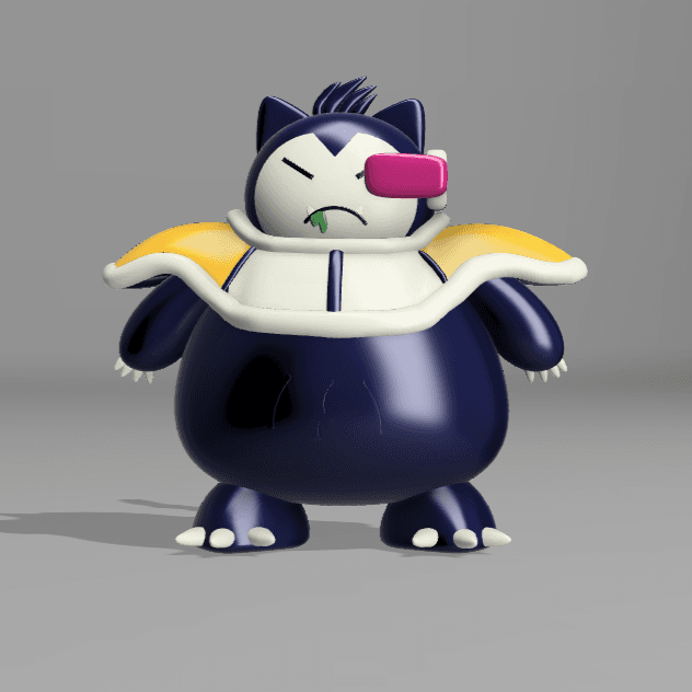 Snorlax Saiyan -Dragon ball (fanart) 3d model