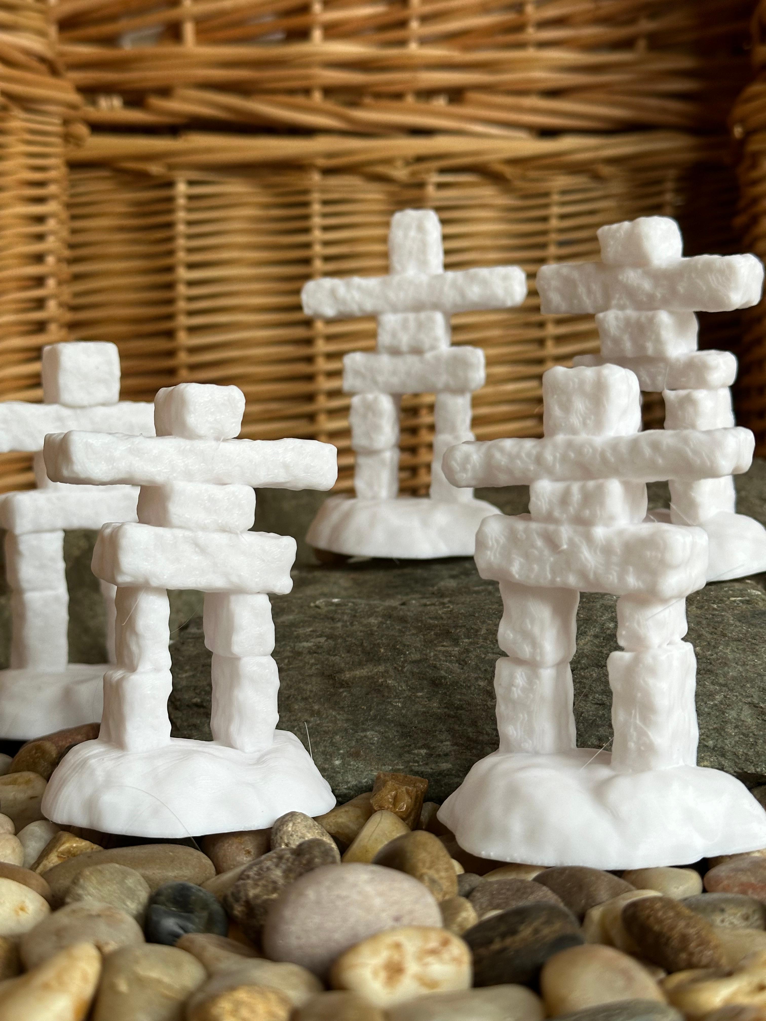 25 Inukshuks 3d model