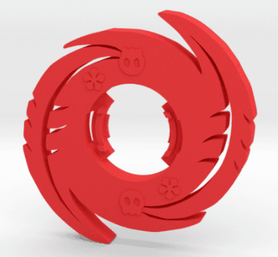 BEYBLADE DARKWORLD ROSE | COMPLETE | GHOST SERIES 3d model