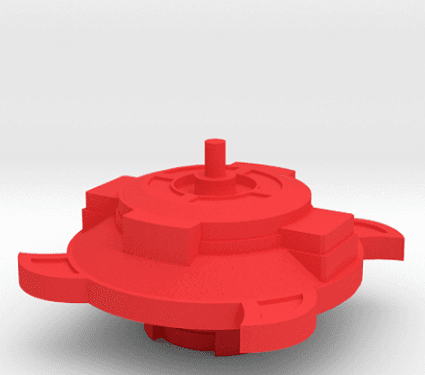 BEYBLADE DARKWORLD ROSE | COMPLETE | GHOST SERIES 3d model