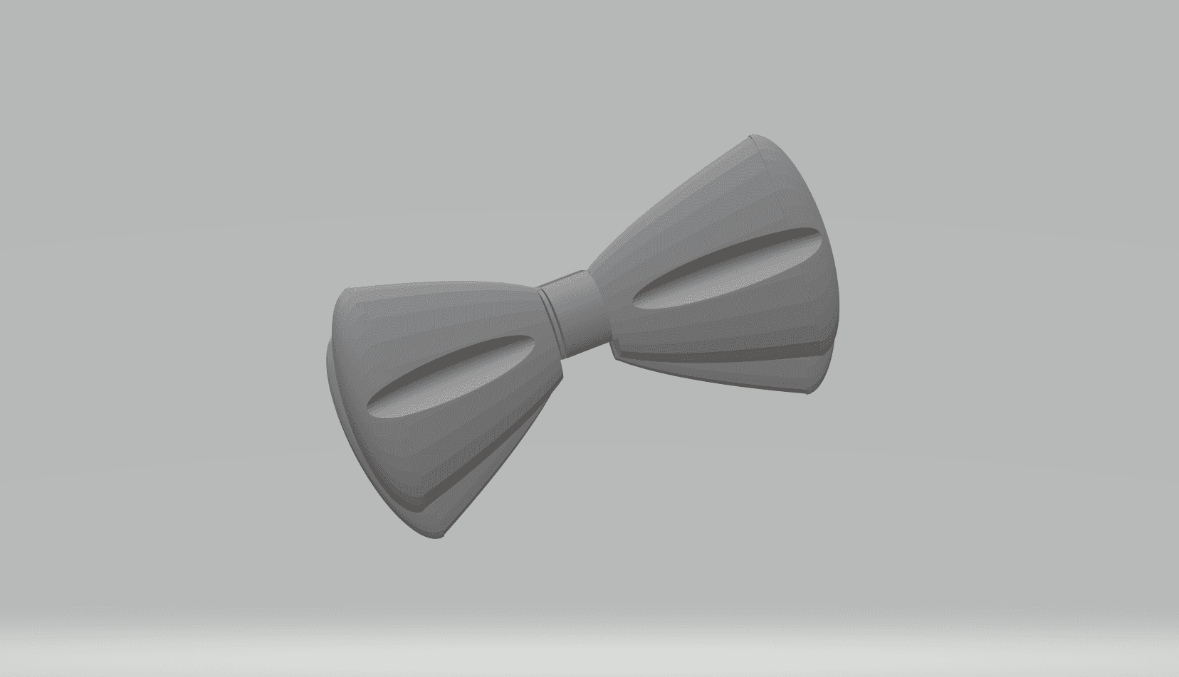 FHW: Bowtie bent blank hair tie edit 3d model