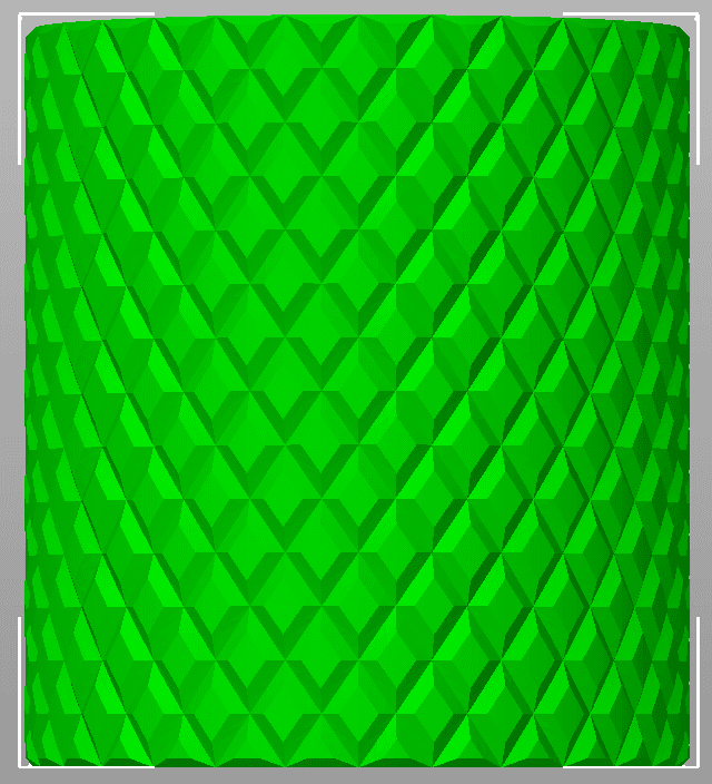 diamond knurled Koozie (28 cuts) 3d model