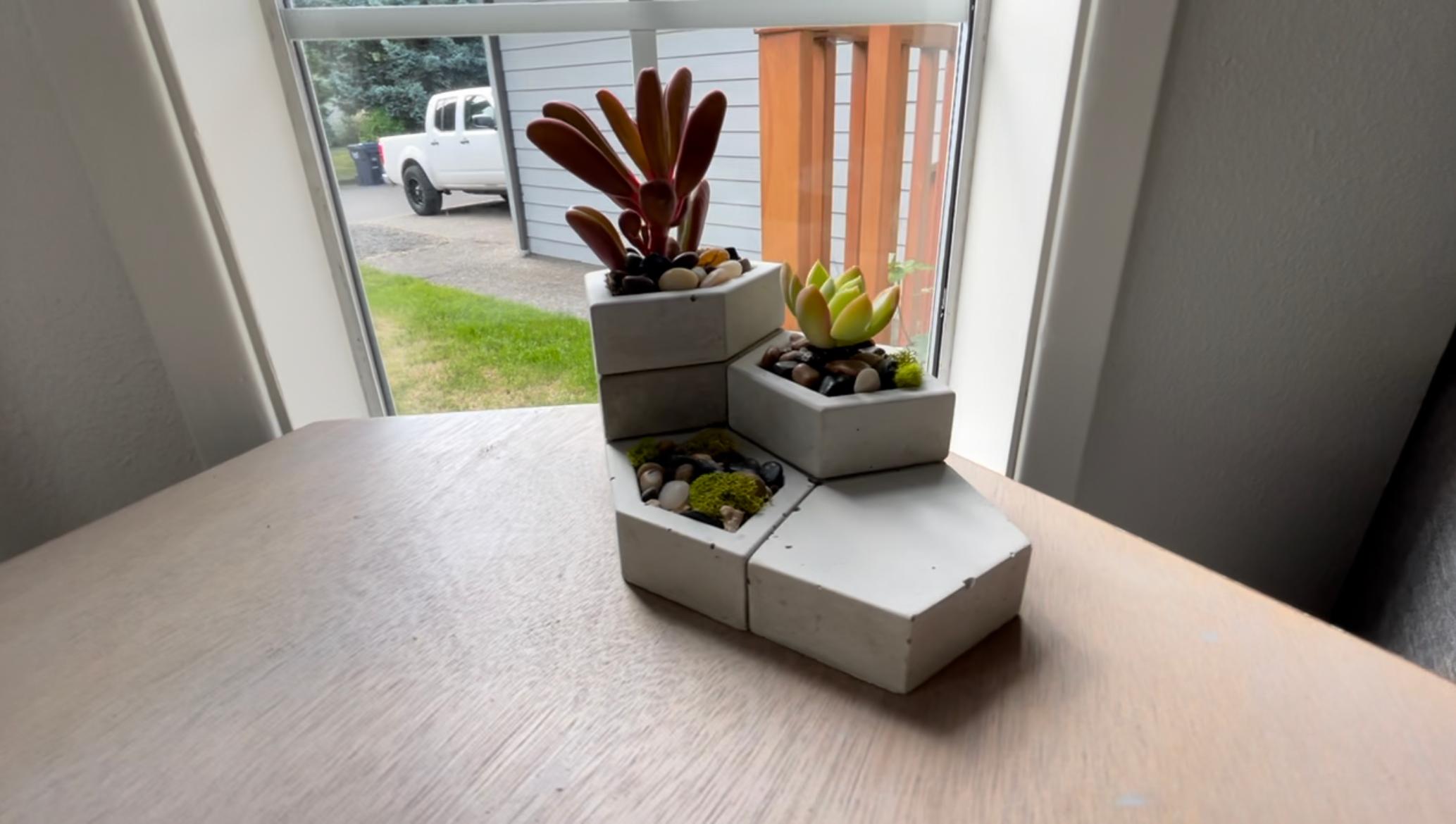 Custom Modular Planters 3d model