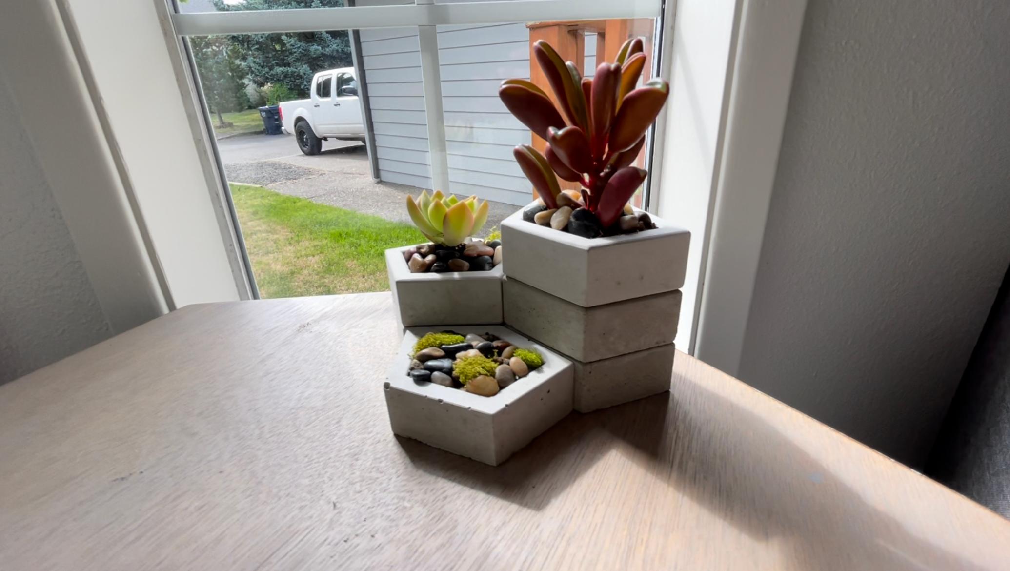 Custom Modular Planters 3d model