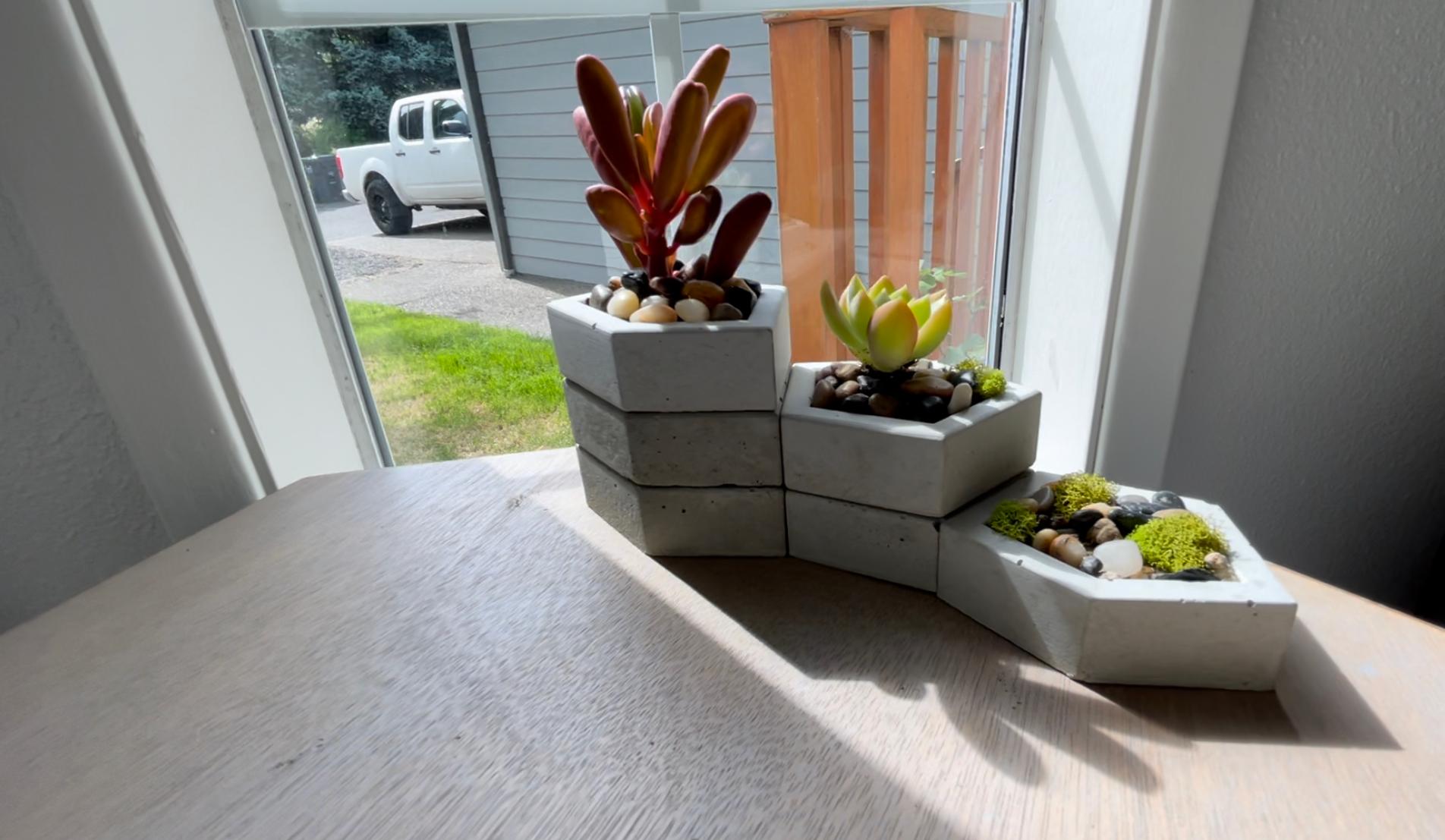 Custom Modular Planters 3d model