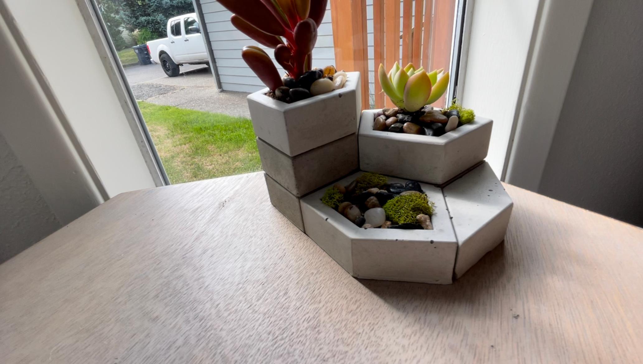 Custom Modular Planters 3d model