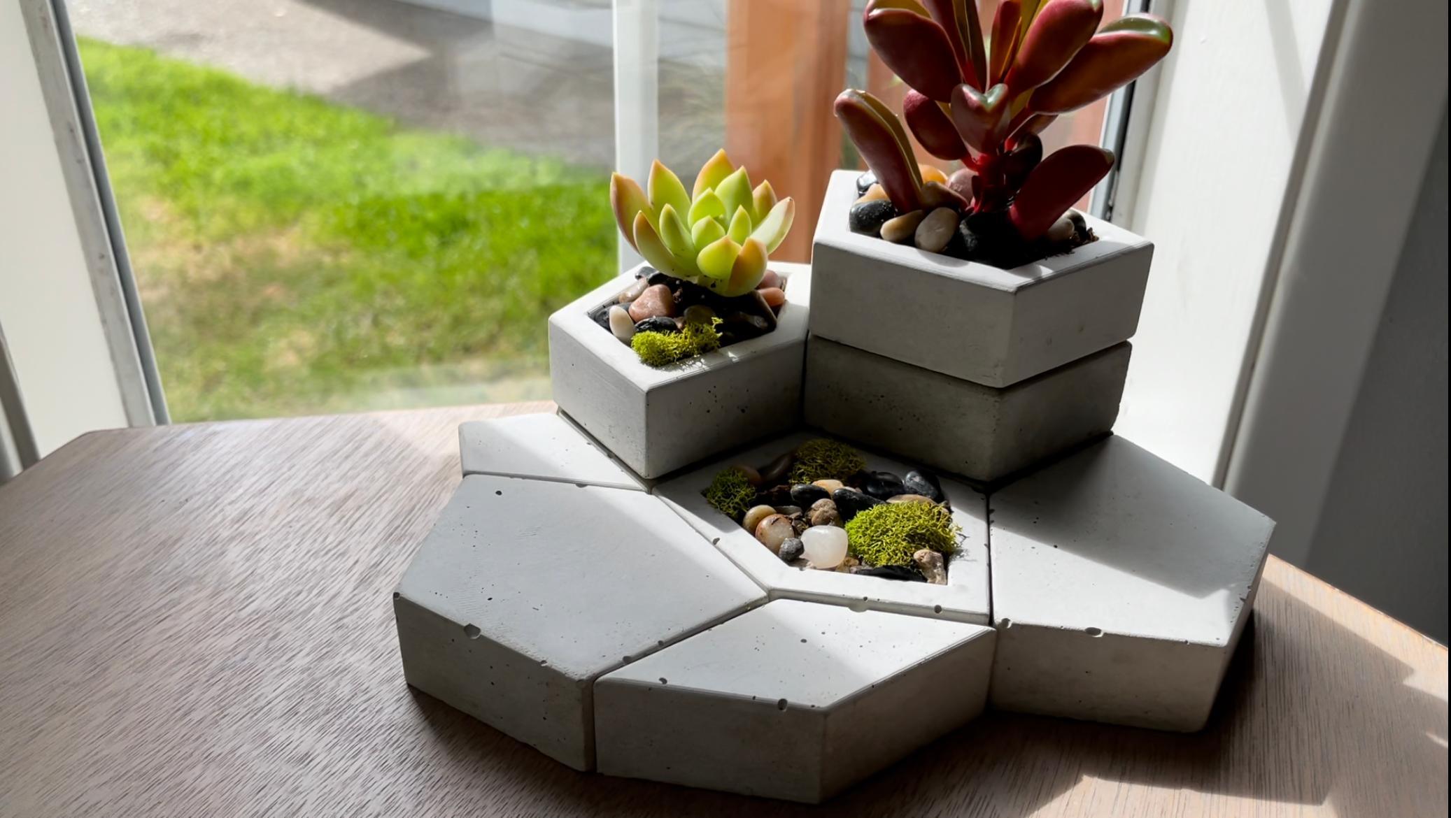 Custom Modular Planters 3d model