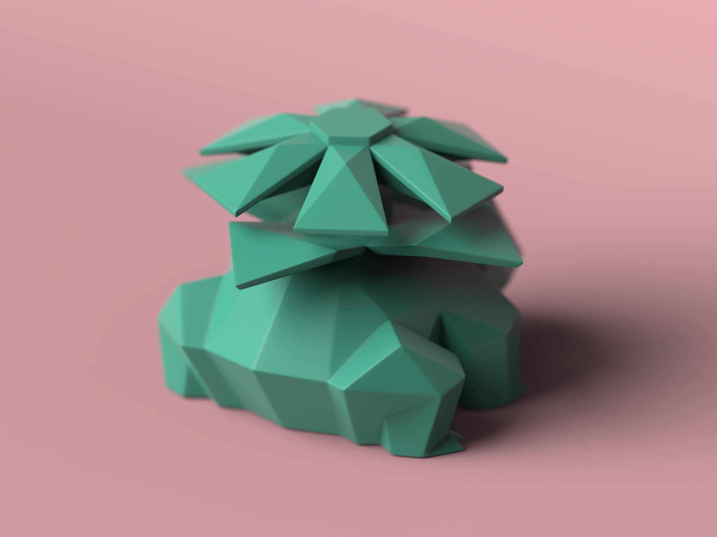 Low-poly Venusaur 3d model