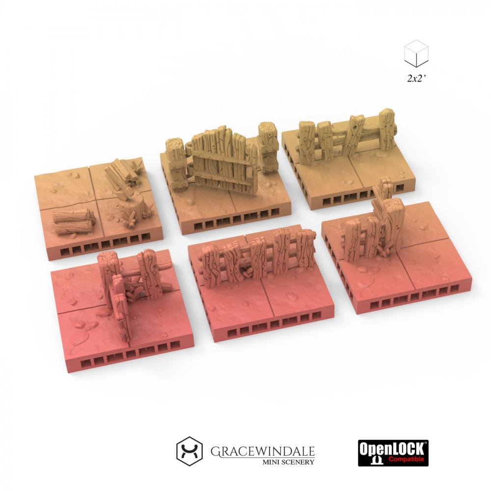 Town Streets Set 3d model