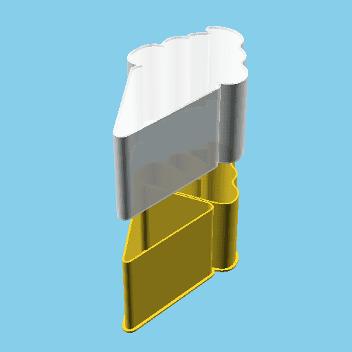 Ice Cream, nestable box (v1) 3d model