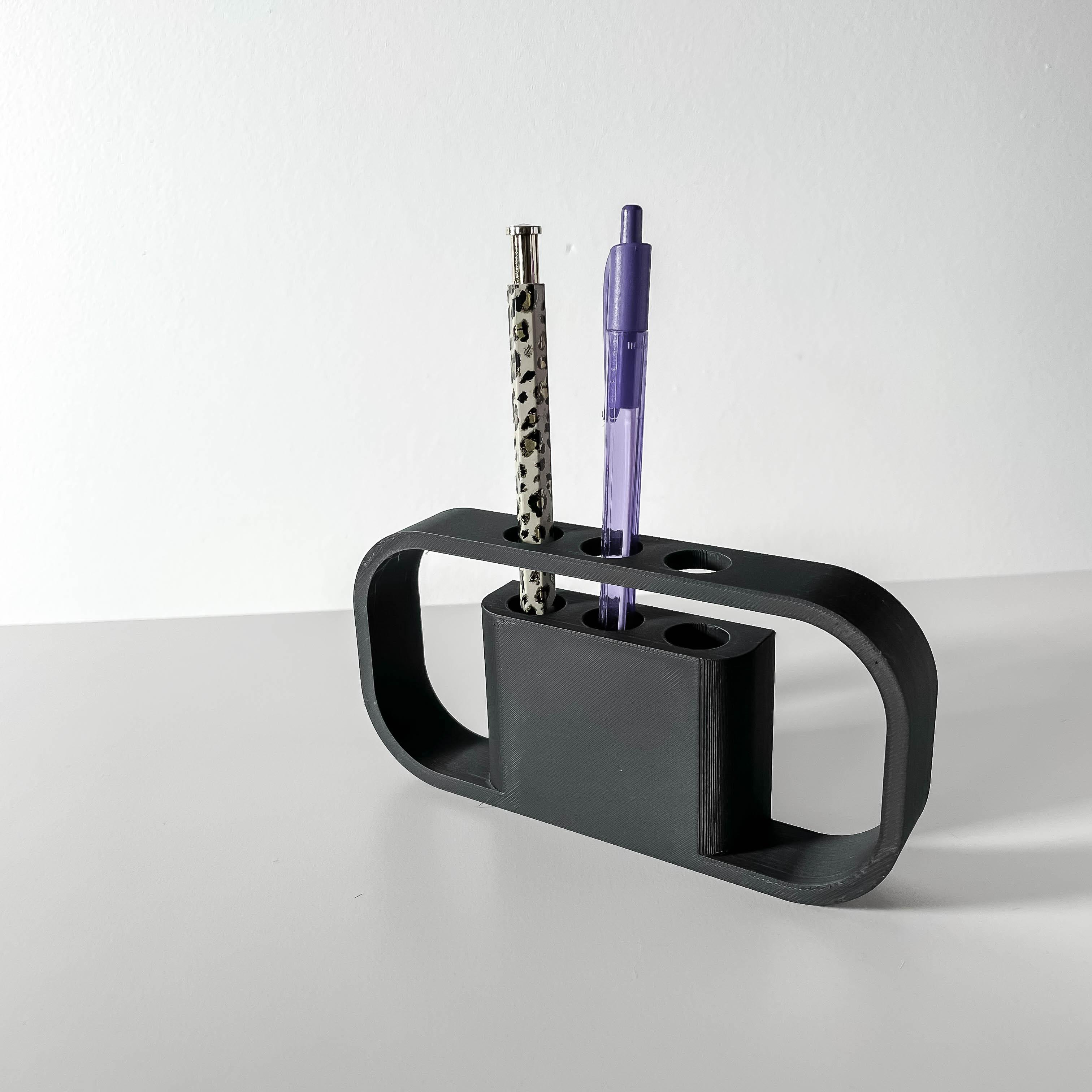 The Ilios Pen Holder | Desk Organizer and Pencil Cup Holder | Modern Office and Home Decor 3d model