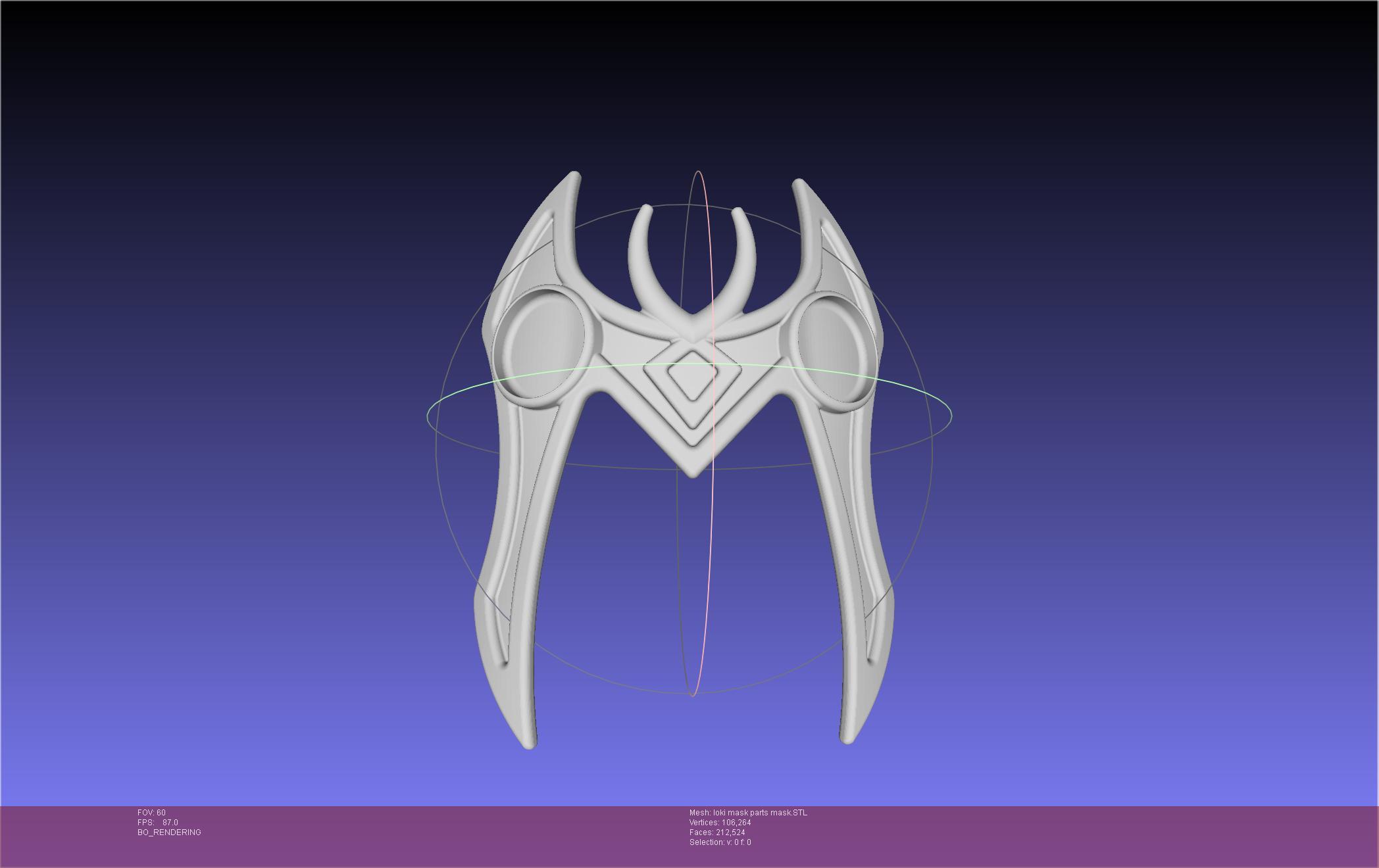 Marvel Lady Loki Mask Printable Assembly 3d model