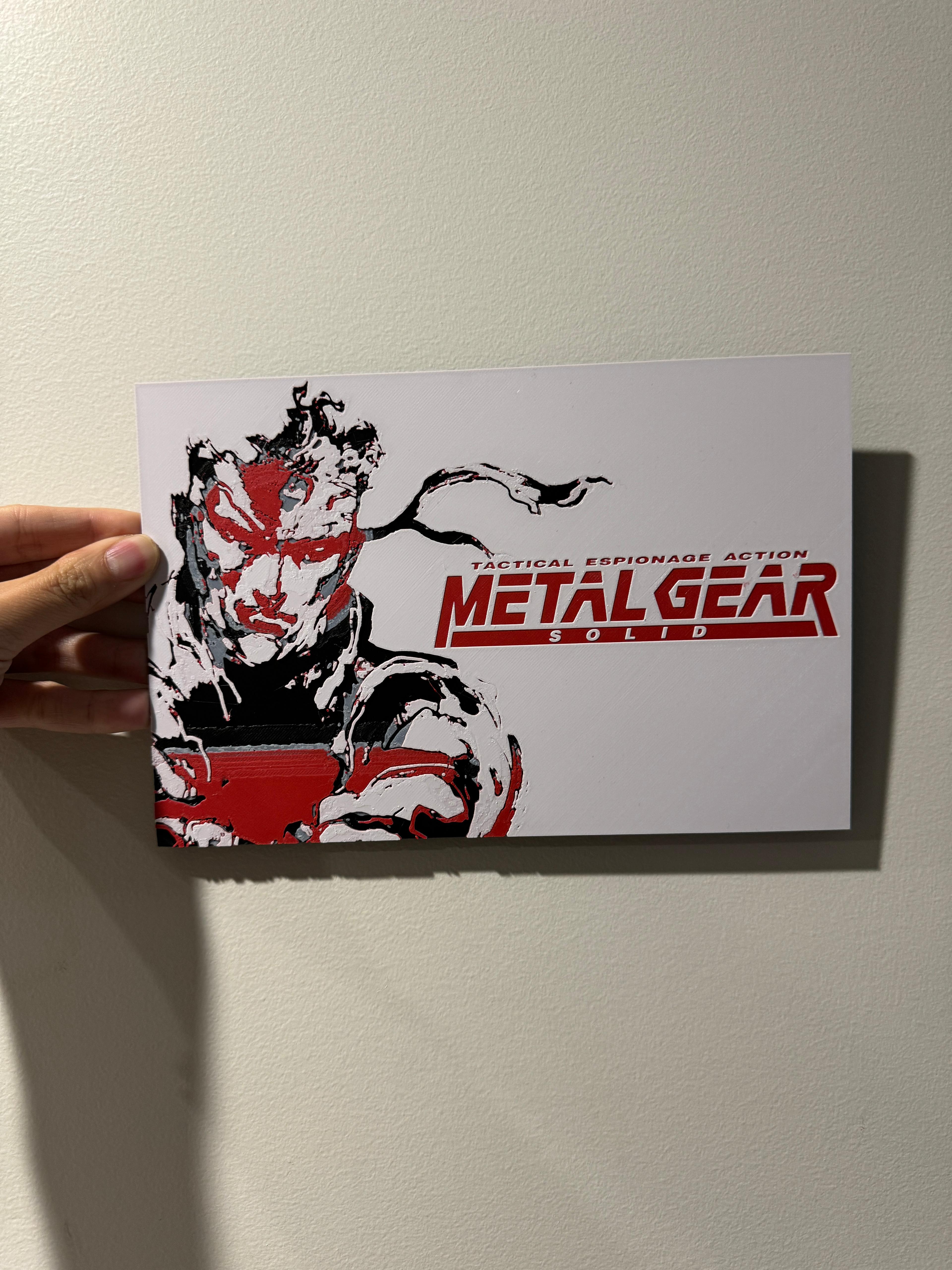 Metal Gear Solid - Hueforge Print 3d model