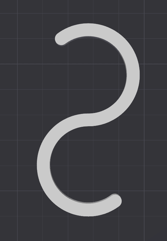 Super Simple S-Hook 3d model