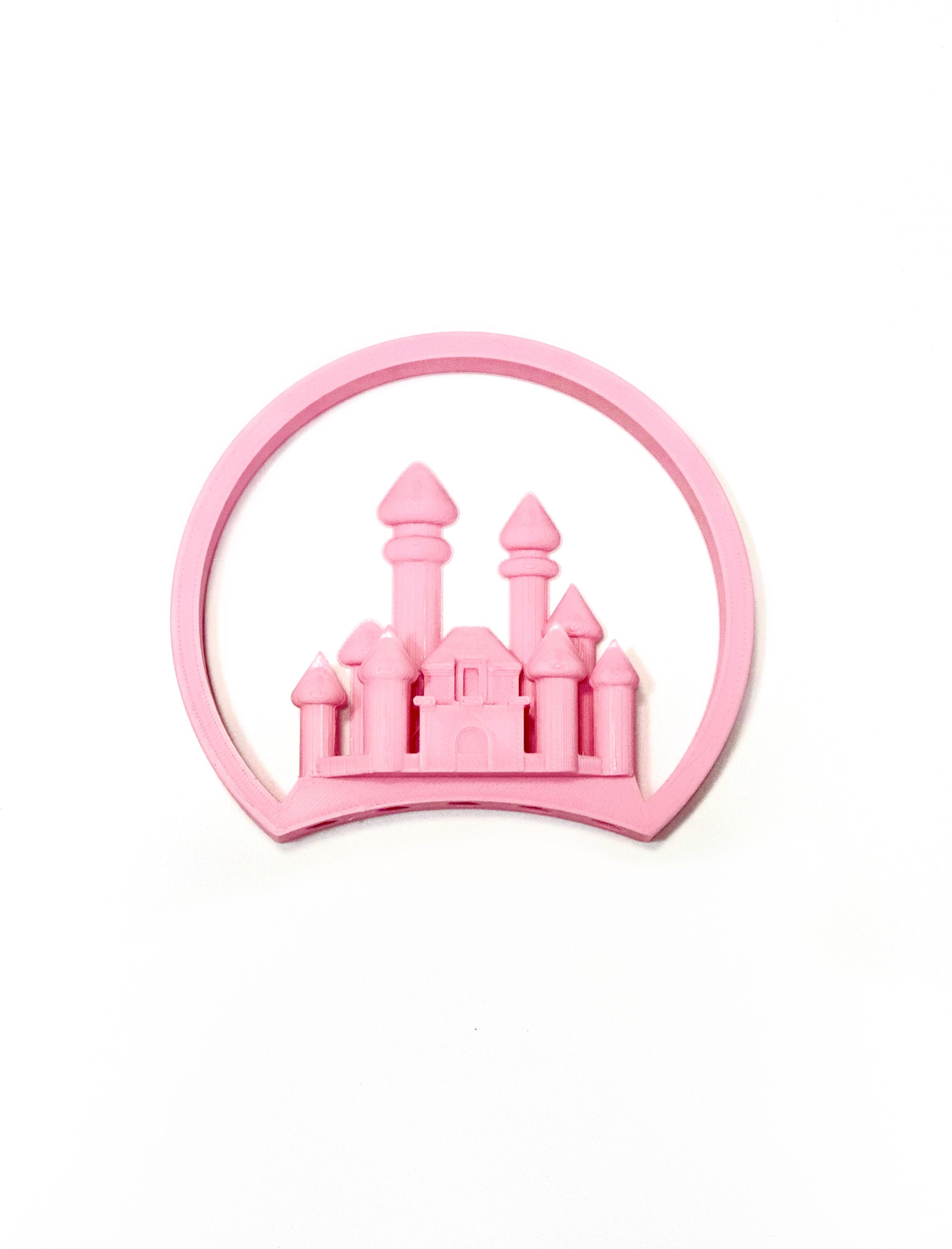 Princess Castle Mousy Ear Flat Back for Disney Headbands 3d model