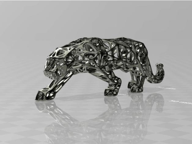 panther organic holes 3d model