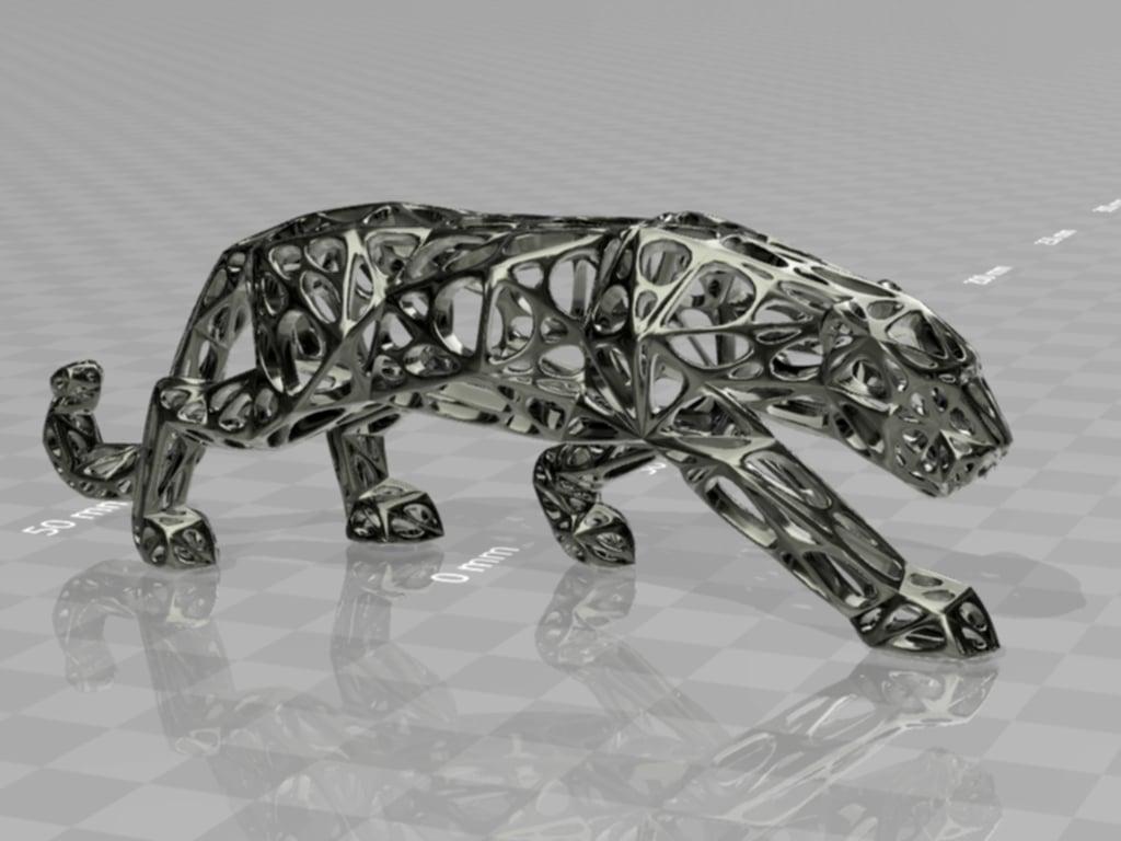 panther organic holes 3d model