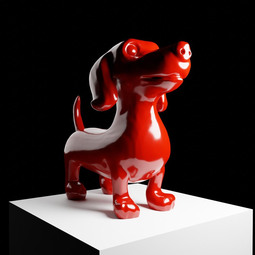 Sausage Dog Dachshund 3d model