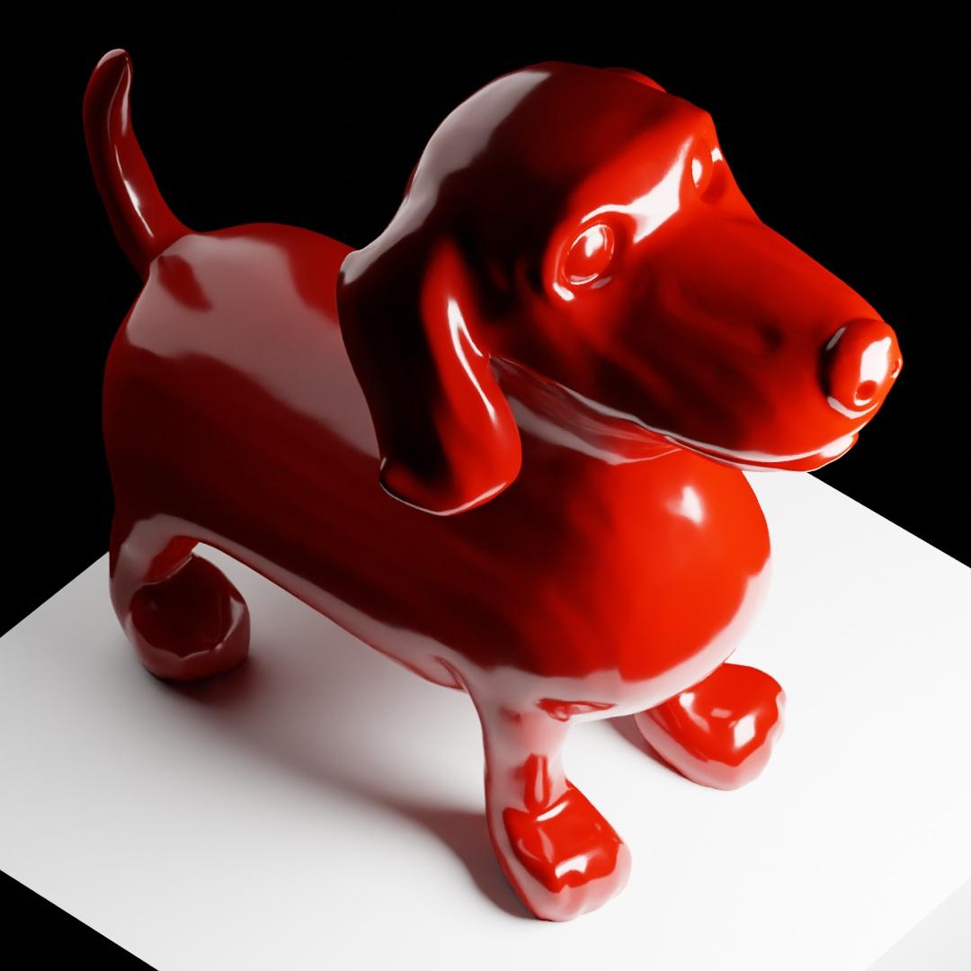 Sausage Dog Dachshund 3d model