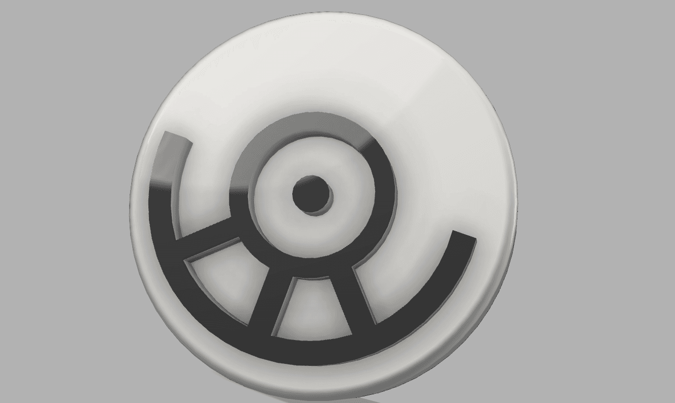 POKEMON UNOWN NON-MMU FRIDGE MAGNET “U” 3d model