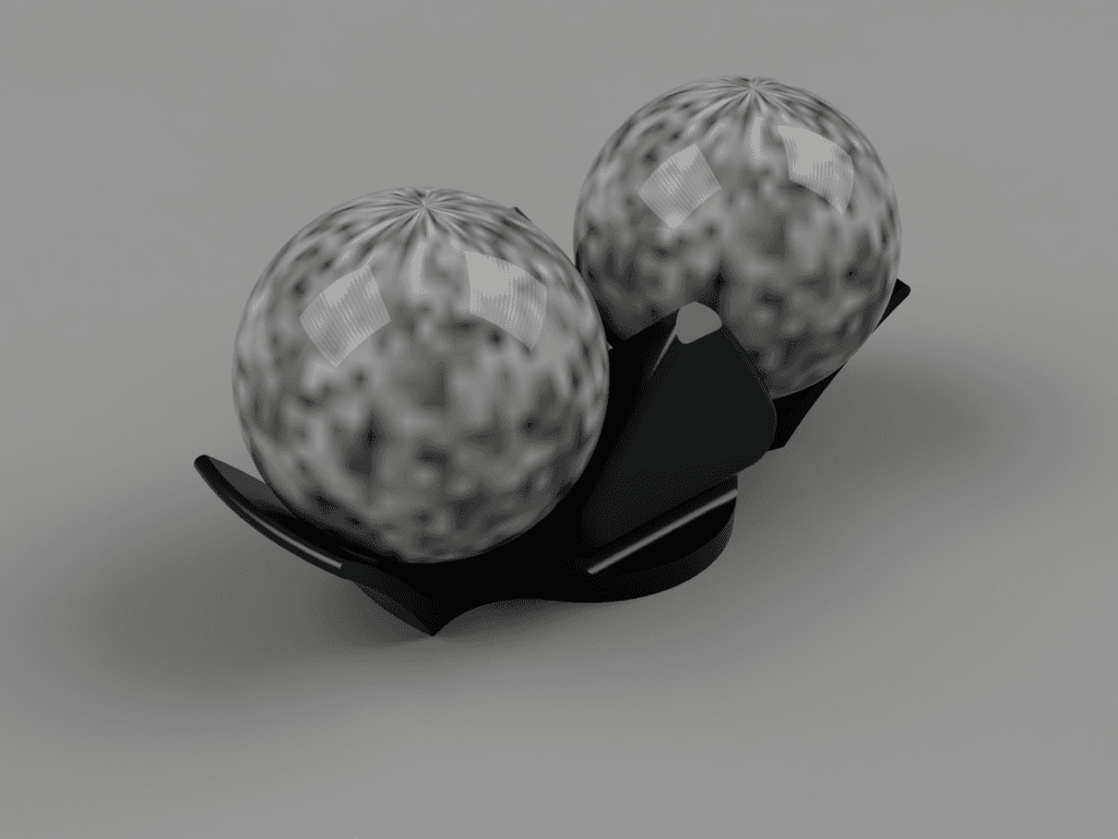 Baoding Ball Desk Stand - Large 3d model