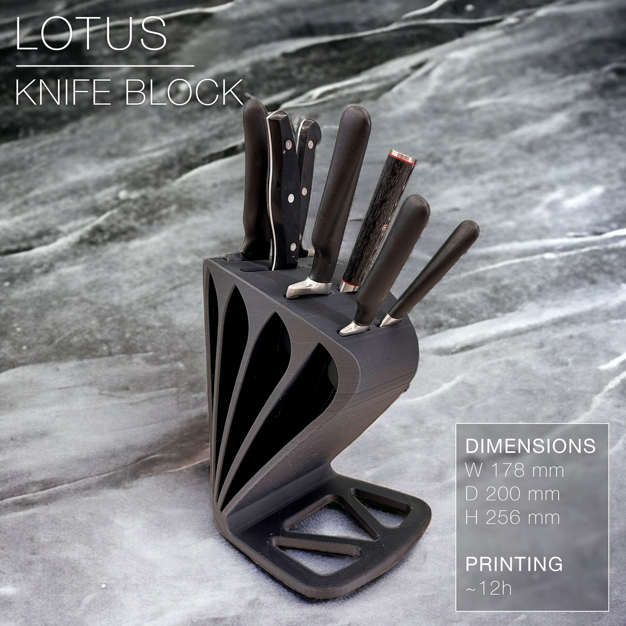 LOTUS | Knife Block 3d model