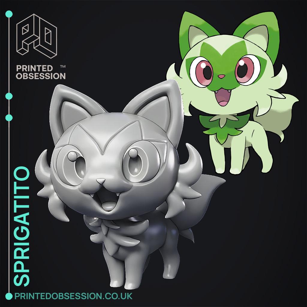 Sprigatito - Pokemon - Fan Art 3d model