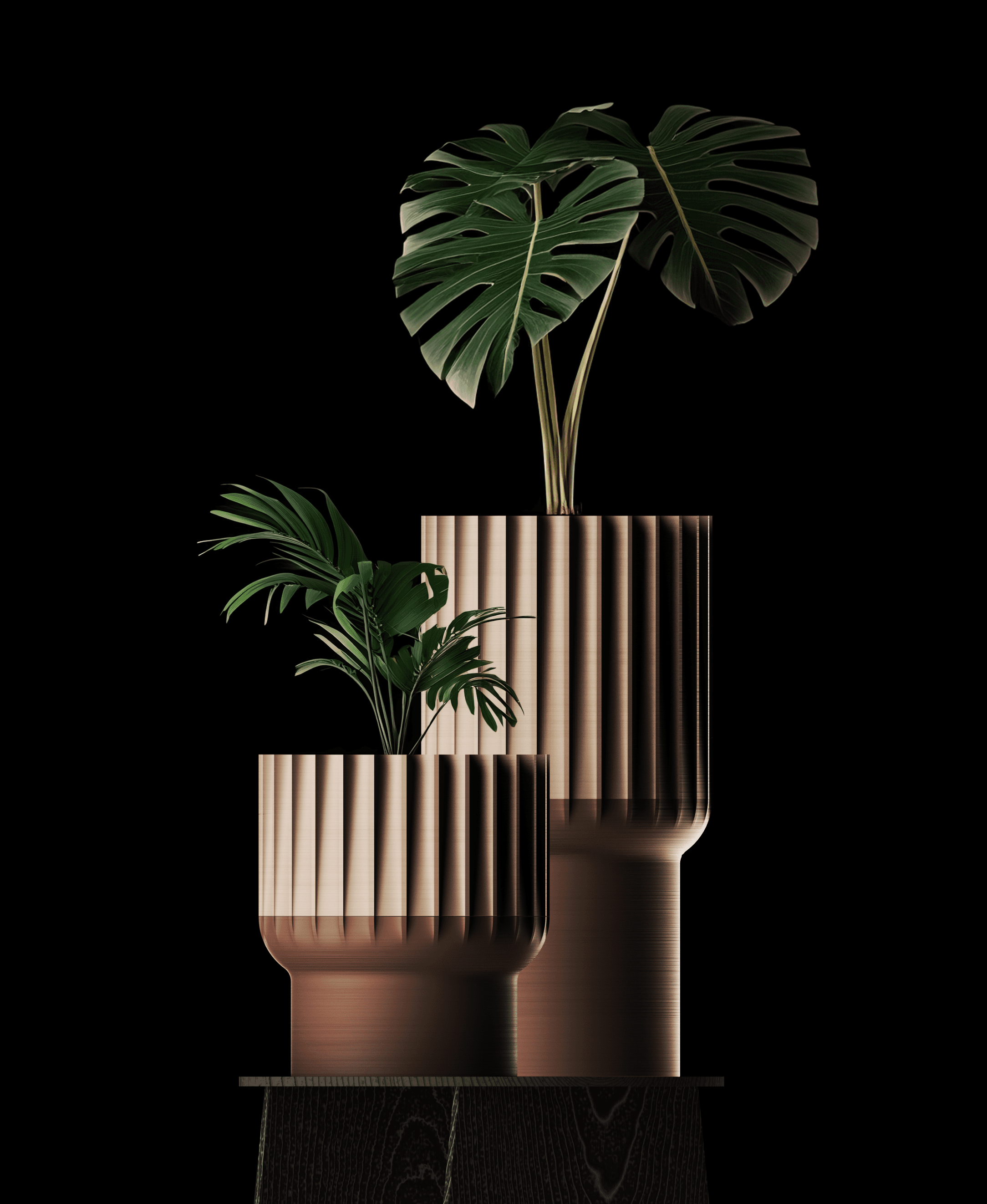 Self-watering planter (small size) 3d model