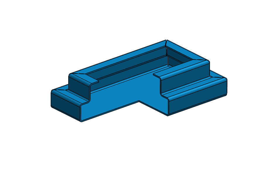 Miter flange.SLDPRT - Sectio View
 - 3d model