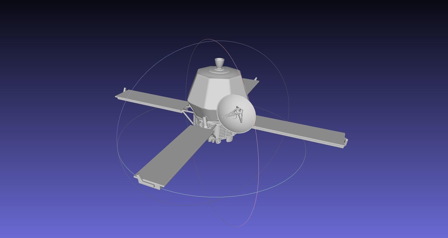 Mariner 9 Mars Probe Basic Printable Model 3d model