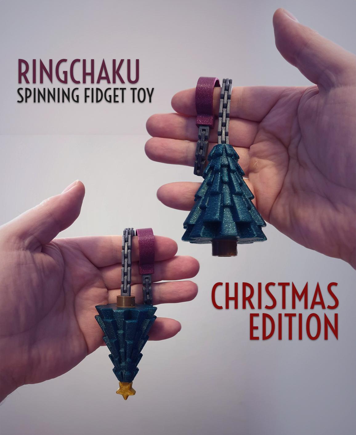 Ringchaku Spinning Fidget Toy - Christmas Edition 3d model