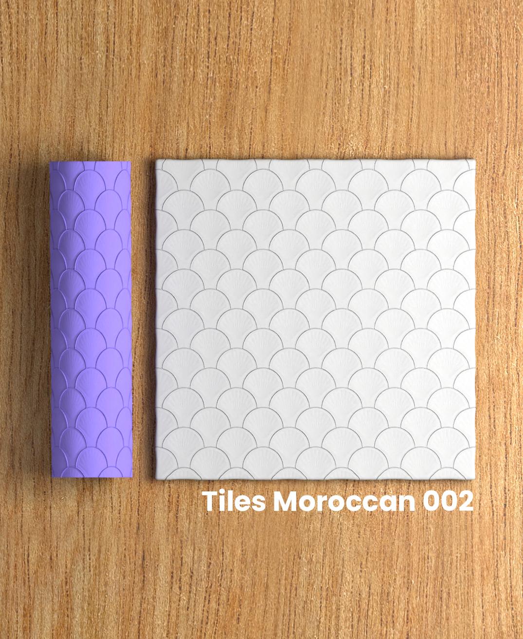 Collection Fuchsia | Tiles Moroccan 002 | Polymer Clay Seamless Texture Roller 3d model