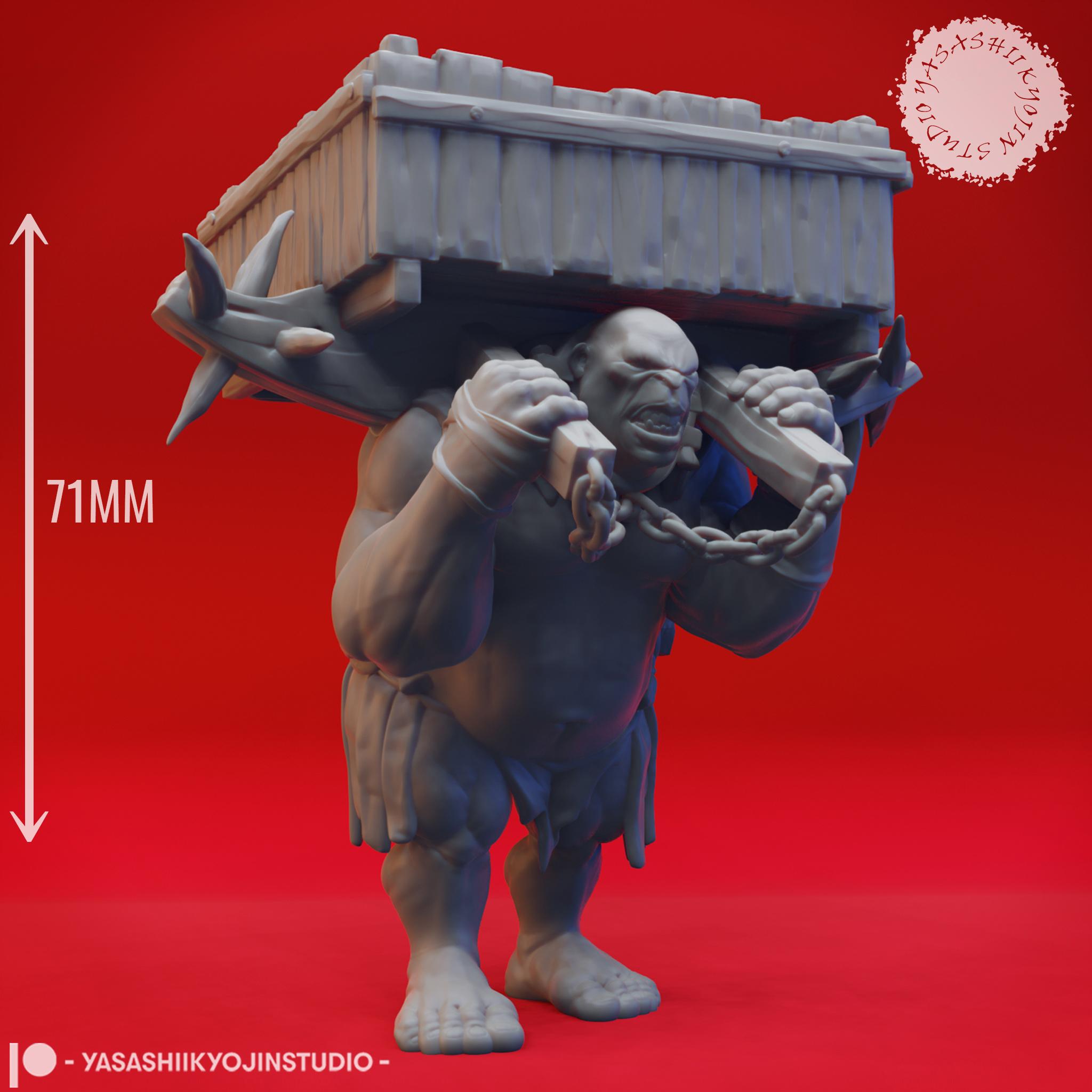 Ogre Howdah - Tabletop Miniatures (Pre-Supported) 3d model