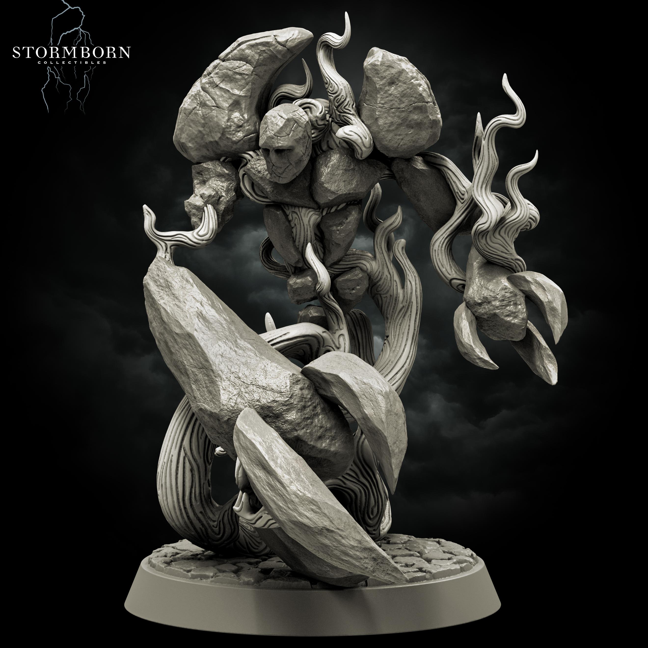 (32mm) Earth Elemental of Dawn 3d model