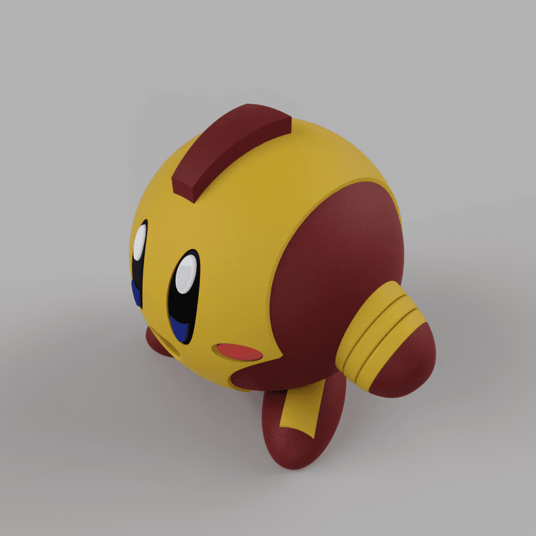 iron kirby 3d model