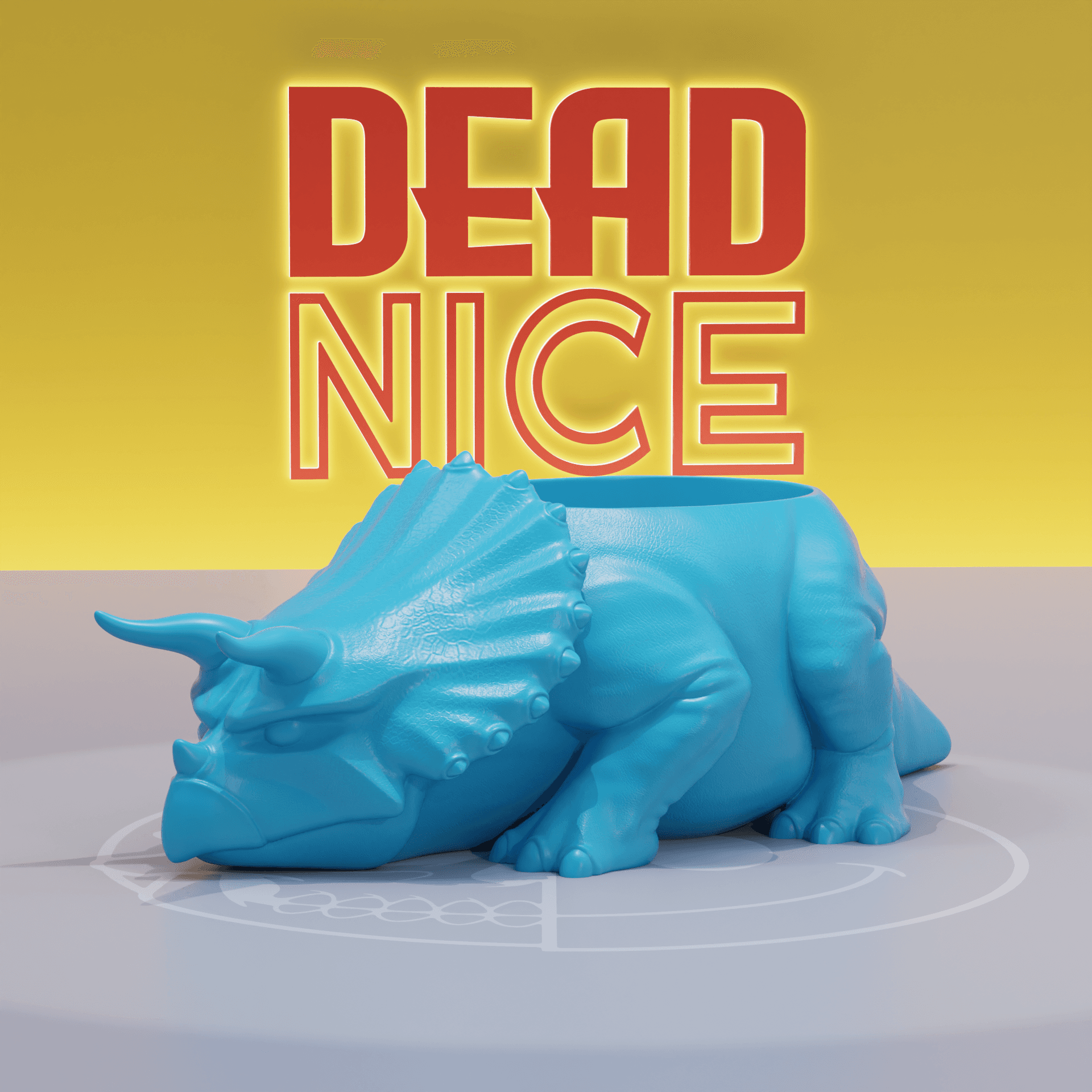 DEADNICE - Dino planter.stl 3d model