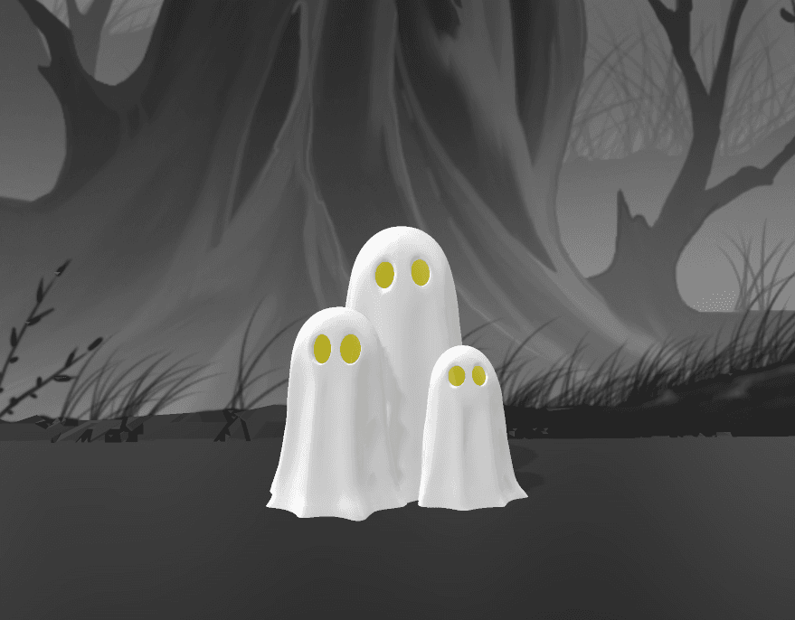 ghost family  3d model