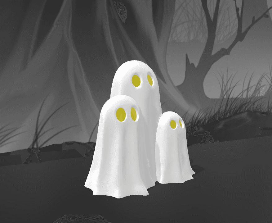 ghost family  3d model