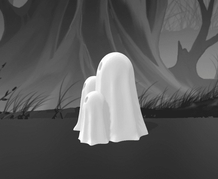 ghost family  3d model