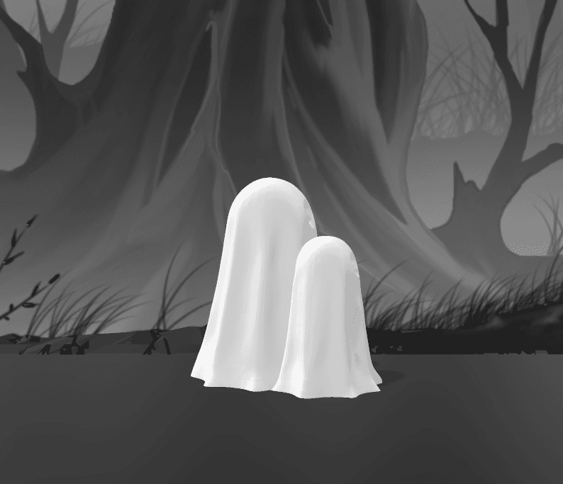 ghost family  3d model