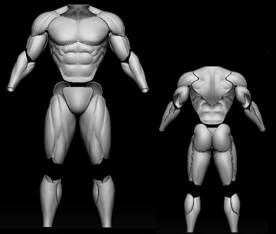 Muscles - Cosplay Suit  3d model