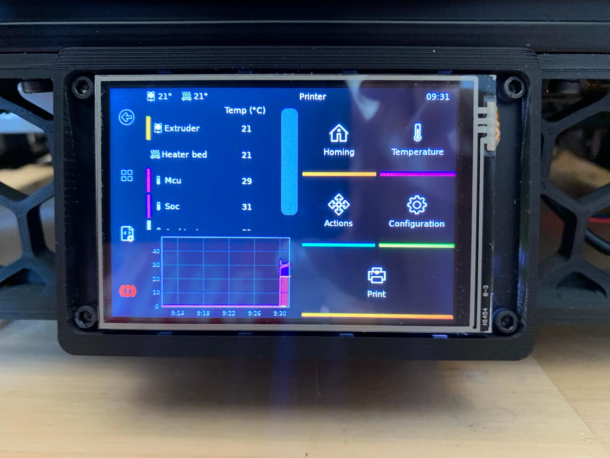 TFT35 SPI Voron Skirt Mount 3d model