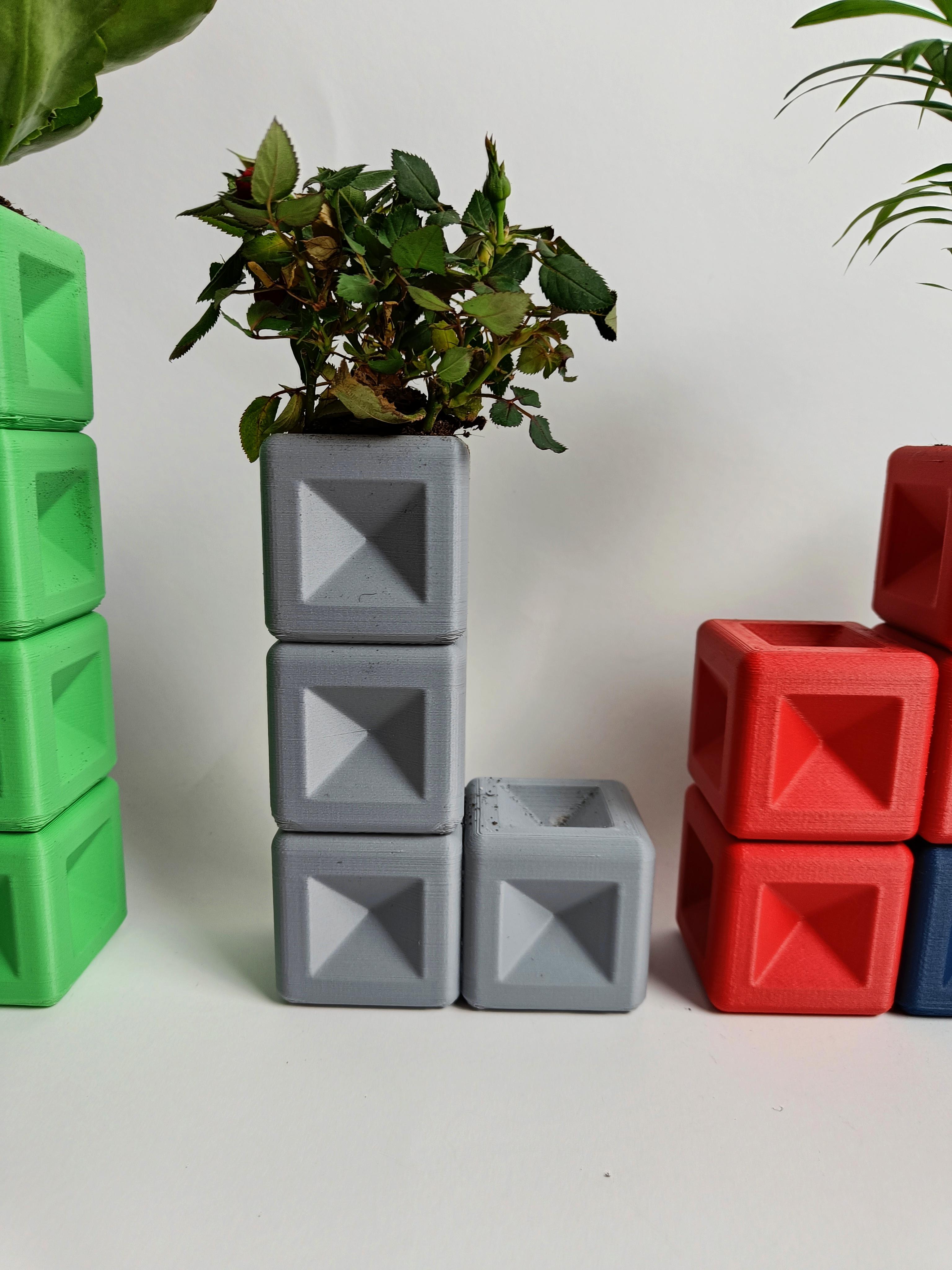 Tetris L Planter 3d model