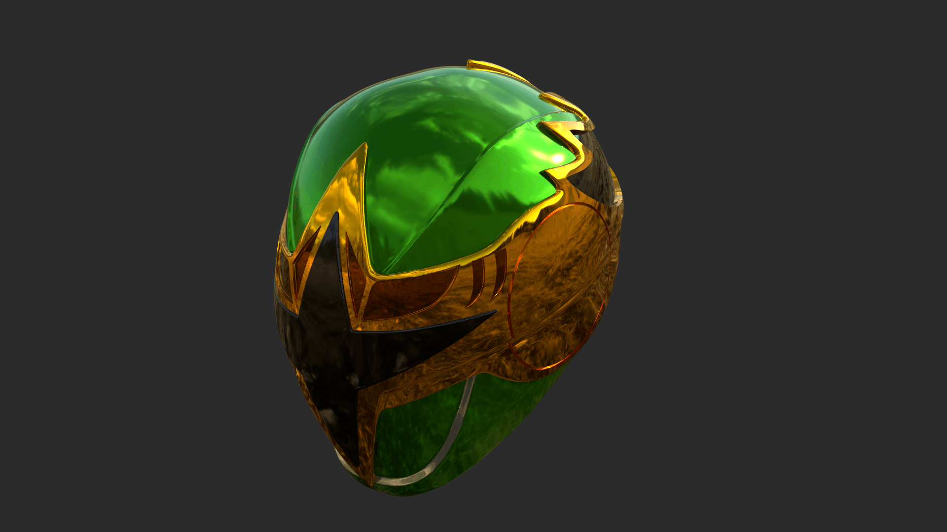 Green Samurai Ranger 3d model