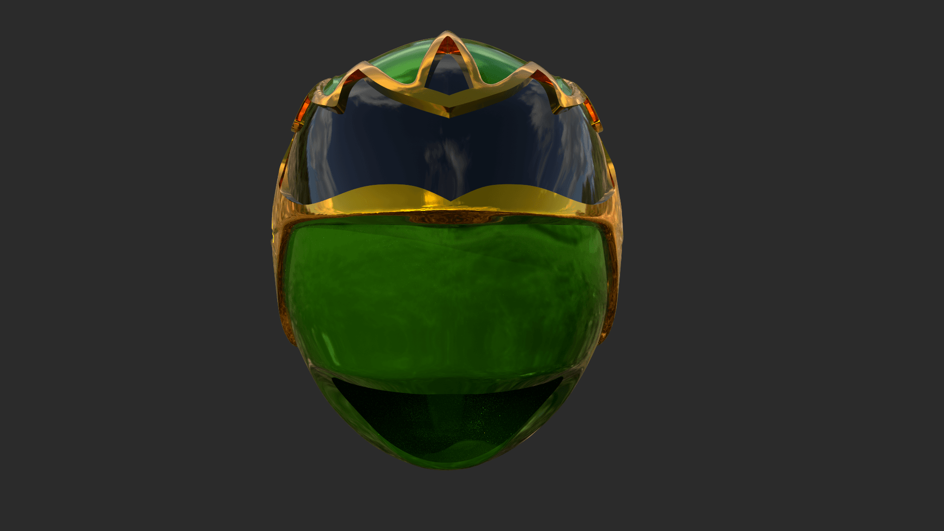 Green Samurai Ranger 3d model