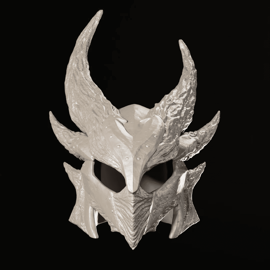 Skyrim Daedric Helmet STL 3D File 3d model