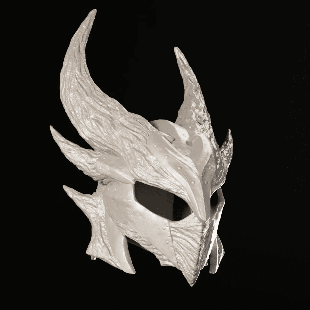 Skyrim Daedric Helmet STL 3D File 3d model