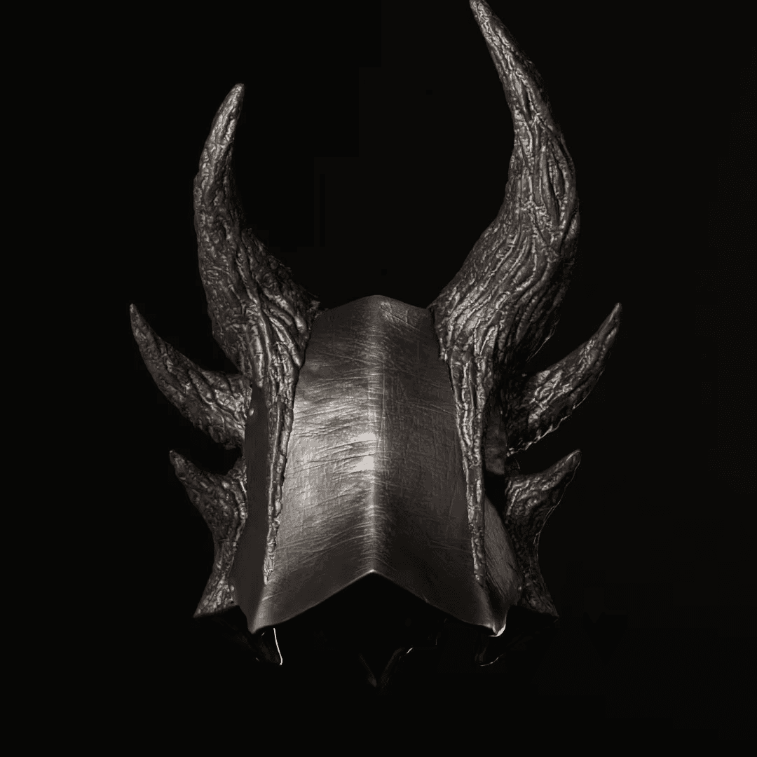 Skyrim Daedric Helmet STL 3D File 3d model