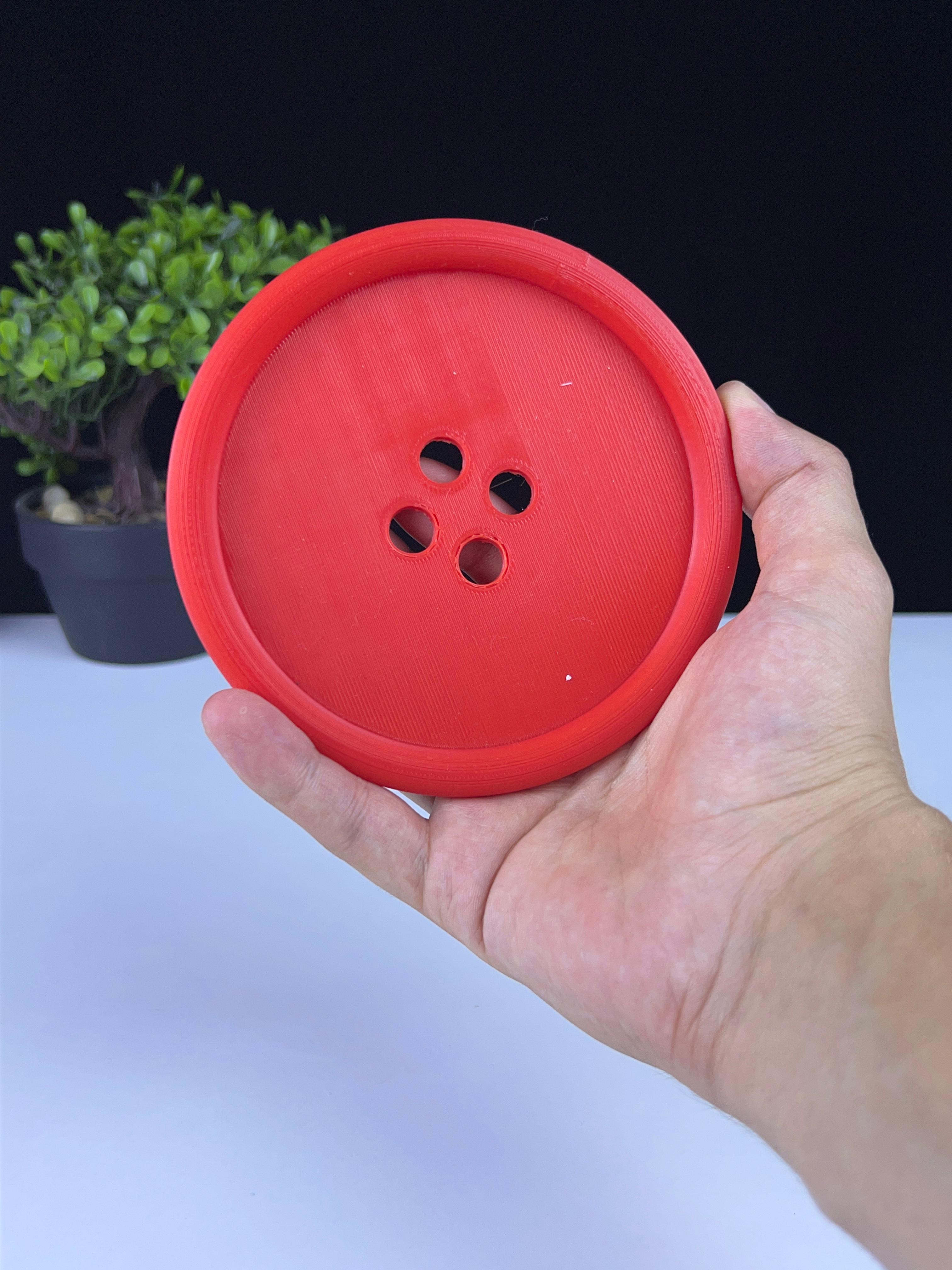 button coaster 3d model